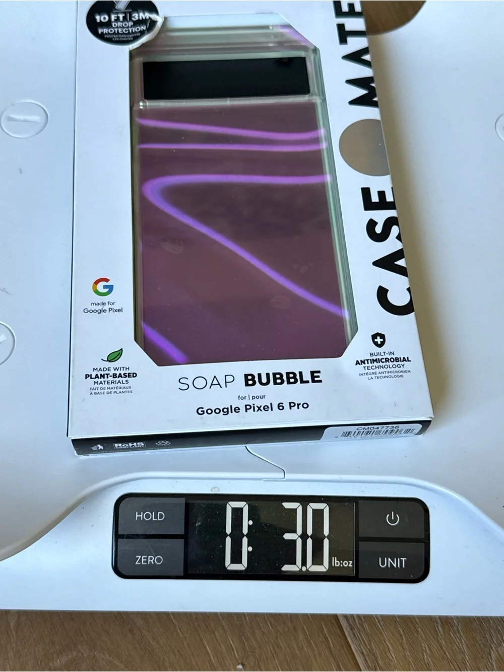 New Case-mate Soap Bubble Google Pixel 6 Pro Case Iridescent Pink Purple